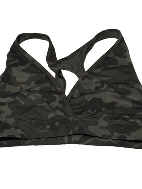 Women’s handful Fav Sports Bra in Looker Green Camo Sz Lg